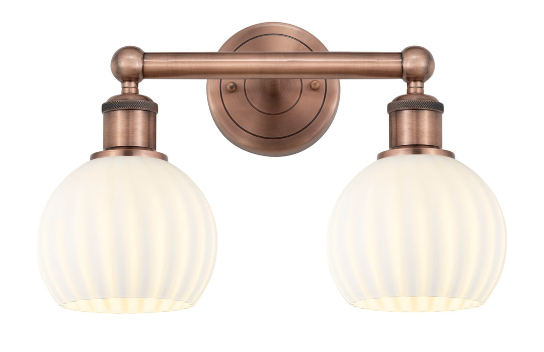 Innovations - 616-2W-AC-G1217-6WV - LED Bath Vanity - Edison - Antique Copper