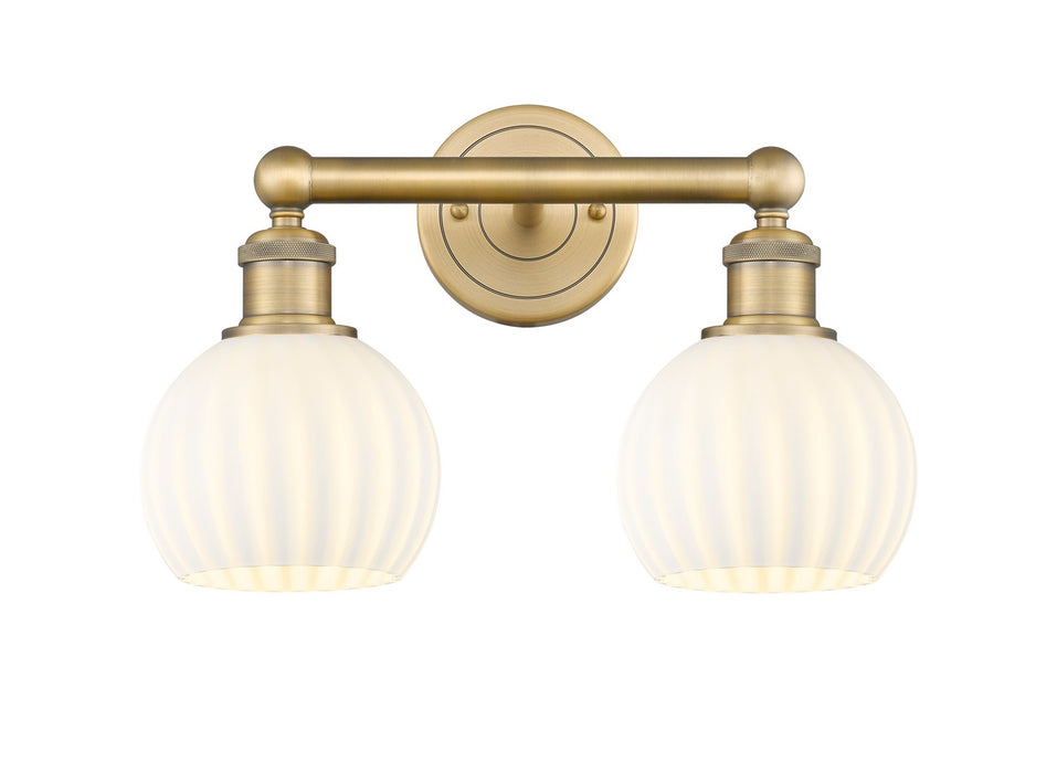 Innovations - 616-2W-BB-G1217-6WV - LED Bath Vanity - Edison - Brushed Brass