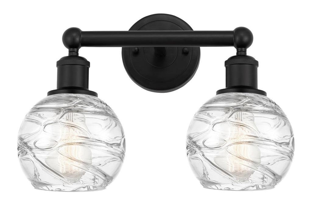 Innovations - 616-2W-BK-G1213-6 - Two Light Bath Vanity - Edison - Matte Black