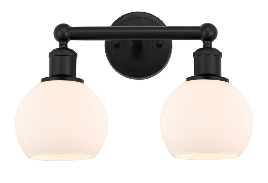 Innovations - 616-2W-BK-G121-6 - Two Light Bath Vanity - Edison - Matte Black