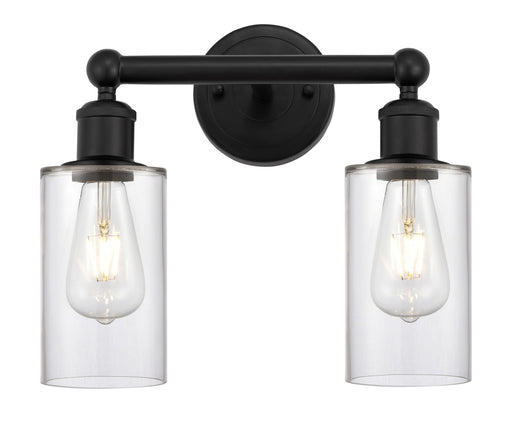 Edison Two Light Bath Vanity Matte Black