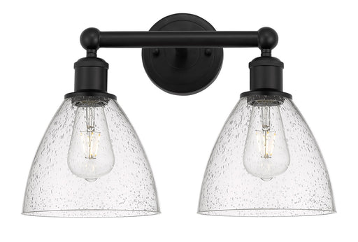 Edison Two Light Bath Vanity Matte Black