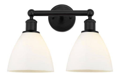Edison Two Light Bath Vanity Matte Black