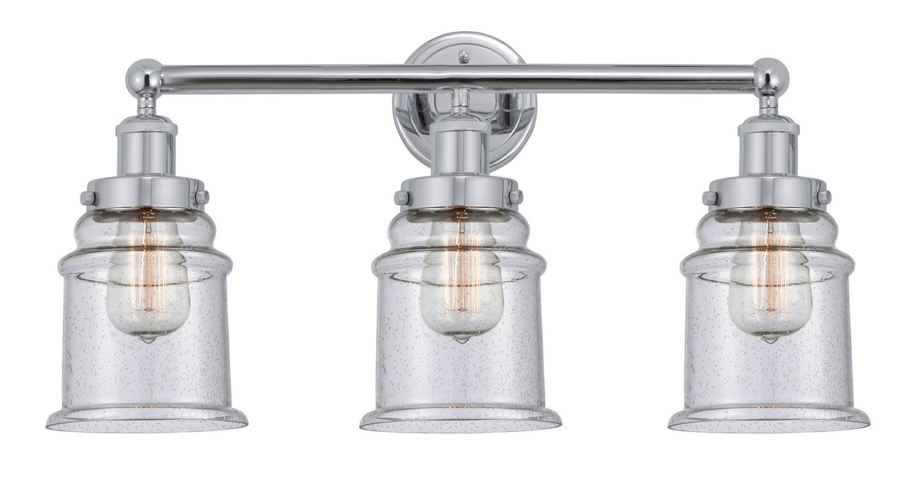 Innovations - 616-3W-PC-G184 - Three Light Bath Vanity - Edison - Polished Chrome