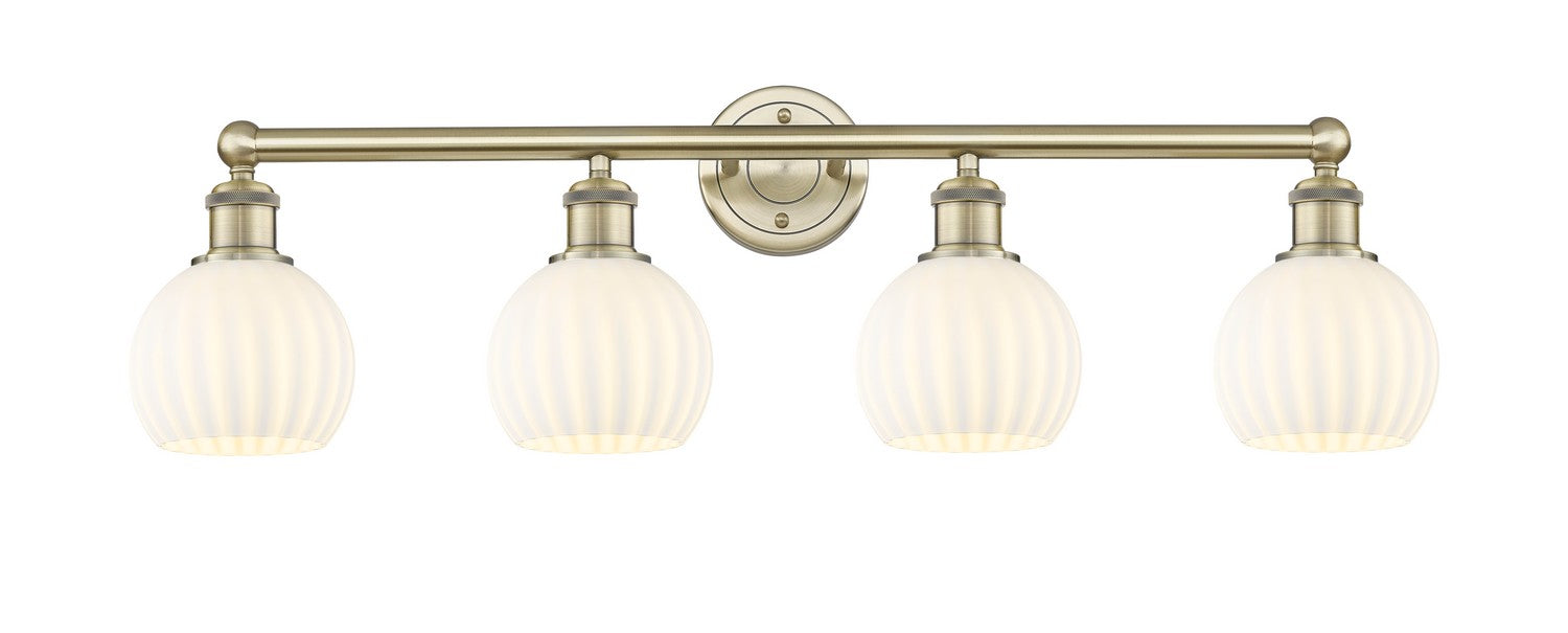 Innovations - 616-4W-AB-G1217-6WV - LED Bath Vanity - Edison - Antique Brass