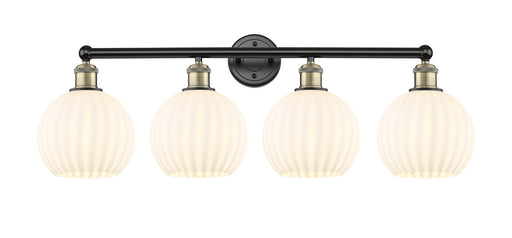 Edison LED Bath Vanity Black Antique Brass