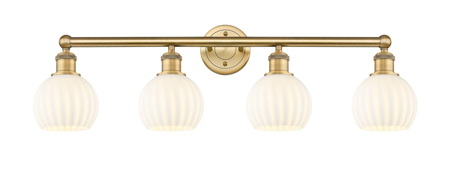 Innovations - 616-4W-BB-G1217-6WV - LED Bath Vanity - Edison - Brushed Brass