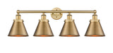 Innovations - 616-4W-BB-M13-BB - Four Light Bath Vanity - Franklin Restoration - Brushed Brass