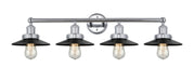 Innovations - 616-4W-PC-M6-BK - Four Light Bath Vanity - Franklin Restoration - Polished Chrome