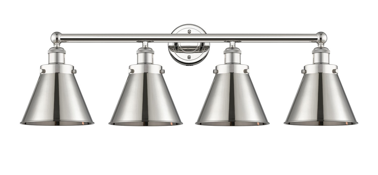 Innovations - 616-4W-PN-M13-PN - Four Light Bath Vanity - Franklin Restoration - Polished Nickel