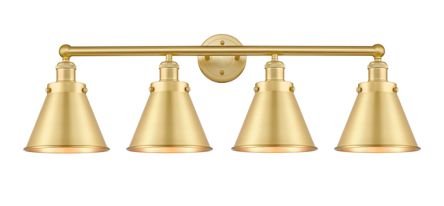 Innovations - 616-4W-SG-M13-SG - Four Light Bath Vanity - Franklin Restoration - Satin Gold