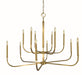 Framburg - 5872 BR - 12 Light Dining Chandelier - Manhattan - Brushed Brass