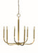 Framburg - 5876 BR - Six Light Chandelier - Manhattan - Brushed Brass