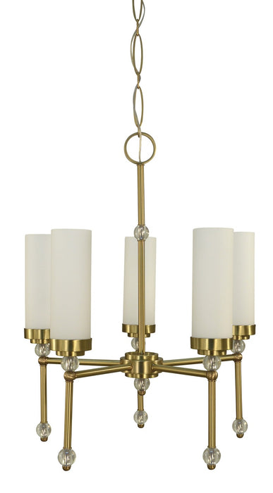 Framburg - 5885 BR - Five Light Chandelier - Emily - Brushed Brass