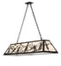 Meyda Tiffany - 265410 - Nine Light Pendant - Alpine - Textured Black