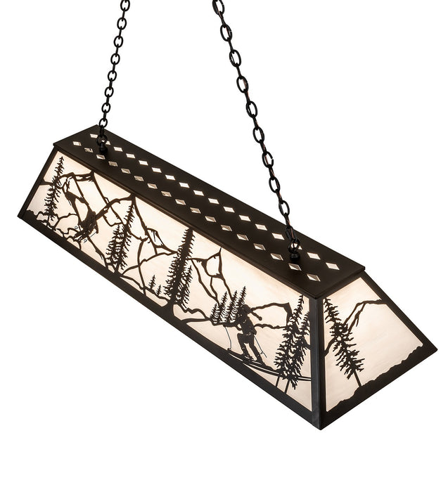 Meyda Tiffany - 265410 - Nine Light Pendant - Alpine - Textured Black