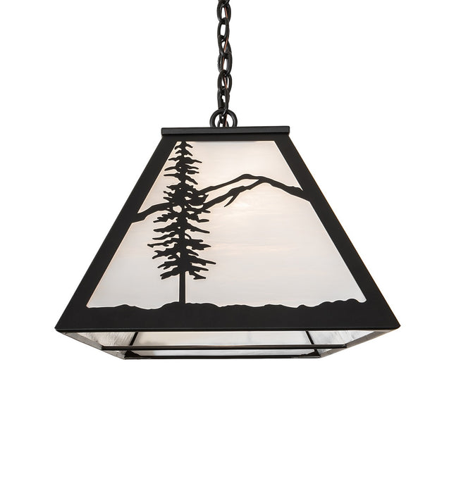 Meyda Tiffany - 265410 - Nine Light Pendant - Alpine - Textured Black