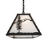 Meyda Tiffany - 265410 - Nine Light Pendant - Alpine - Textured Black