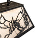 Meyda Tiffany - 265410 - Nine Light Pendant - Alpine - Textured Black