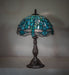 Meyda Tiffany - 267038 - One Light Table Lamp - Tiffany Hanginghead Dragonfly - Mahogany Bronze