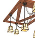 Meyda Tiffany - 267119 - Nine Light Chandelier - Pocono Pool House - Oil Rubbed Bronze & Craftsman Brown