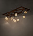 Meyda Tiffany - 267119 - Nine Light Chandelier - Pocono Pool House - Oil Rubbed Bronze & Craftsman Brown