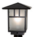 Meyda Tiffany - 267496 - One Light Post Mount - Seneca - Craftsman Brown