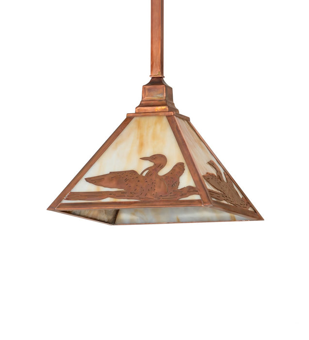 Meyda Tiffany - 268590 - One Light Pendant - Loon - Vintage Copper