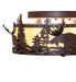 Meyda Tiffany - 268614 - Two Light Flushmount - Moose At Dusk - Distressed Rust