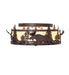 Meyda Tiffany - 268614 - Two Light Flushmount - Moose At Dusk - Distressed Rust