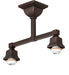 Meyda Tiffany - 269100 - Two Light Semi-Flushmount - Diamond Band Mission - Mahogany Bronze