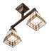 Meyda Tiffany - 269100 - Two Light Semi-Flushmount - Diamond Band Mission - Mahogany Bronze