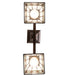 Meyda Tiffany - 269100 - Two Light Semi-Flushmount - Diamond Band Mission - Mahogany Bronze