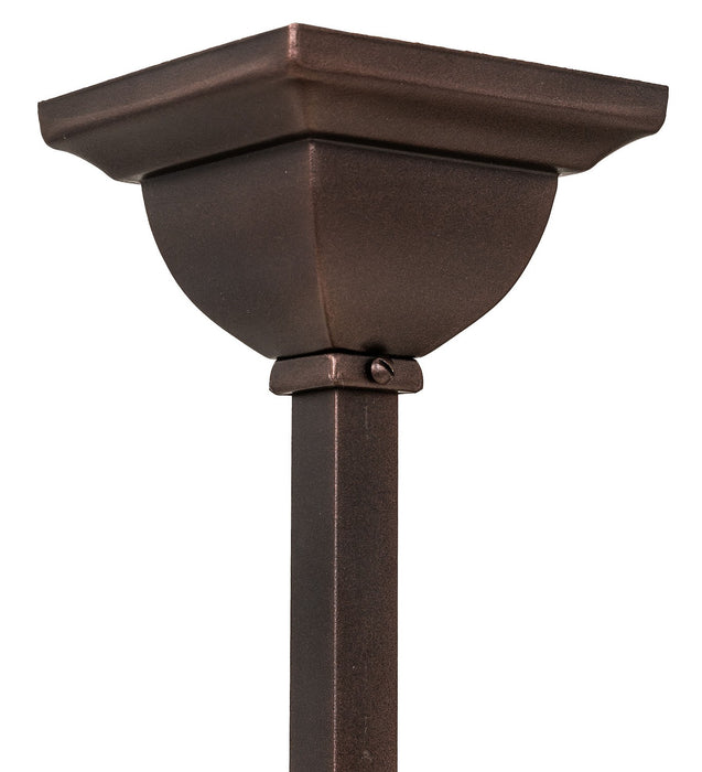 Meyda Tiffany - 269100 - Two Light Semi-Flushmount - Diamond Band Mission - Mahogany Bronze