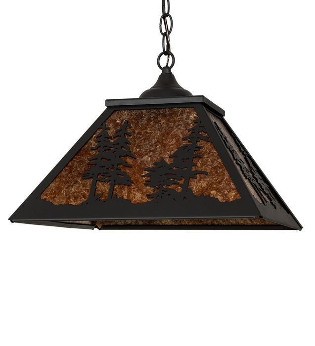 Meyda Tiffany - 269272 - Two Light Pendant - Tall Pines - Wrought Iron