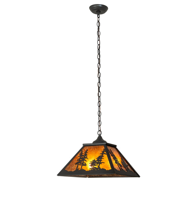 Meyda Tiffany - 269272 - Two Light Pendant - Tall Pines - Wrought Iron