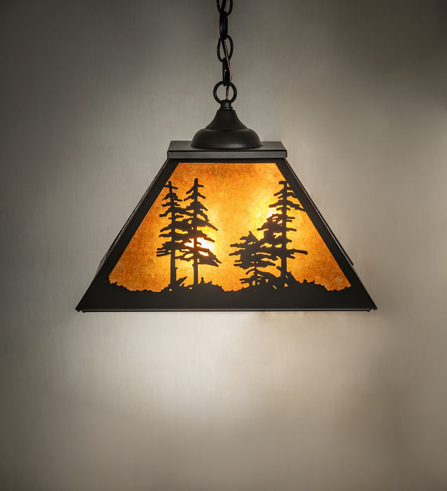 Meyda Tiffany - 269272 - Two Light Pendant - Tall Pines - Wrought Iron