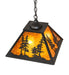 Meyda Tiffany - 269272 - Two Light Pendant - Tall Pines - Wrought Iron