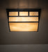 Meyda Tiffany - 269713 - Four Light Flushmount - Hyde Park - Craftsman Brown