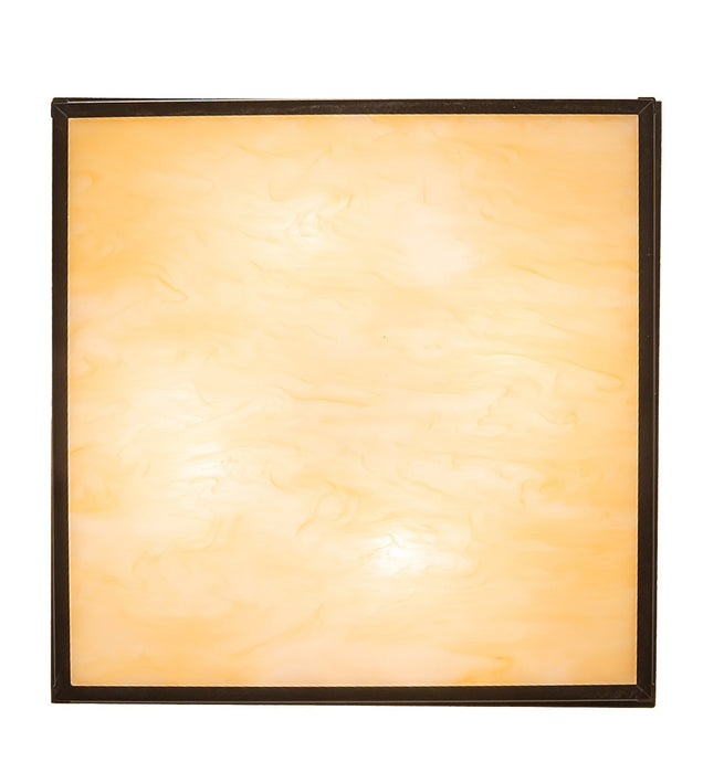 Meyda Tiffany - 269713 - Four Light Flushmount - Hyde Park - Craftsman Brown