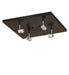 Meyda Tiffany - 269713 - Four Light Flushmount - Hyde Park - Craftsman Brown