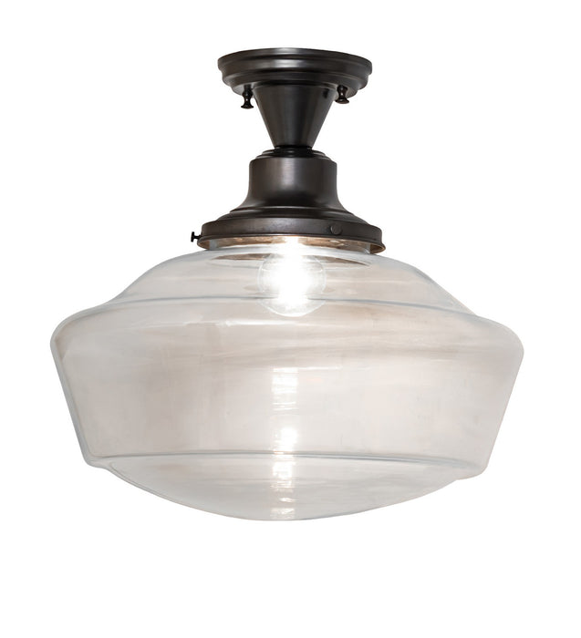 Meyda Tiffany - 269917 - One Light Flushmount - Revival - Craftsman Brown