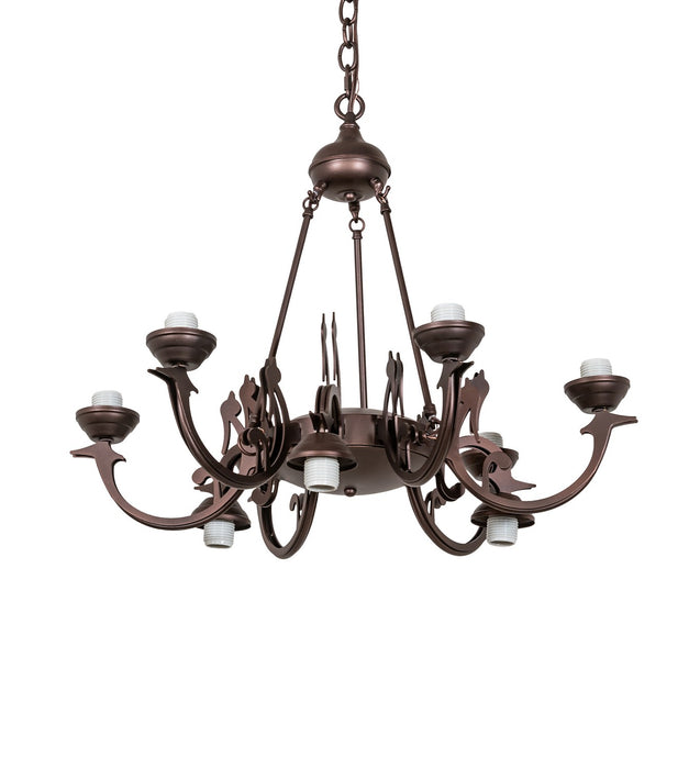 Meyda Tiffany - 270133 - Nine Light Chandelier Hardware - Mahogany Bronze - Mahogany Bronze