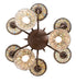 Meyda Tiffany - 270138 - Nine Light Chandelier - Tiffany Jeweled Peacock - Mahogany Bronze