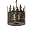 Meyda Tiffany - 270346 - Three Light Pendant - Tall Pines - Timeless Bronze