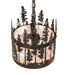 Meyda Tiffany - 270346 - Three Light Pendant - Tall Pines - Timeless Bronze