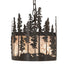 Meyda Tiffany - 270346 - Three Light Pendant - Tall Pines - Timeless Bronze