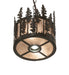 Meyda Tiffany - 270346 - Three Light Pendant - Tall Pines - Timeless Bronze