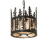 Meyda Tiffany - 270346 - Three Light Pendant - Tall Pines - Timeless Bronze