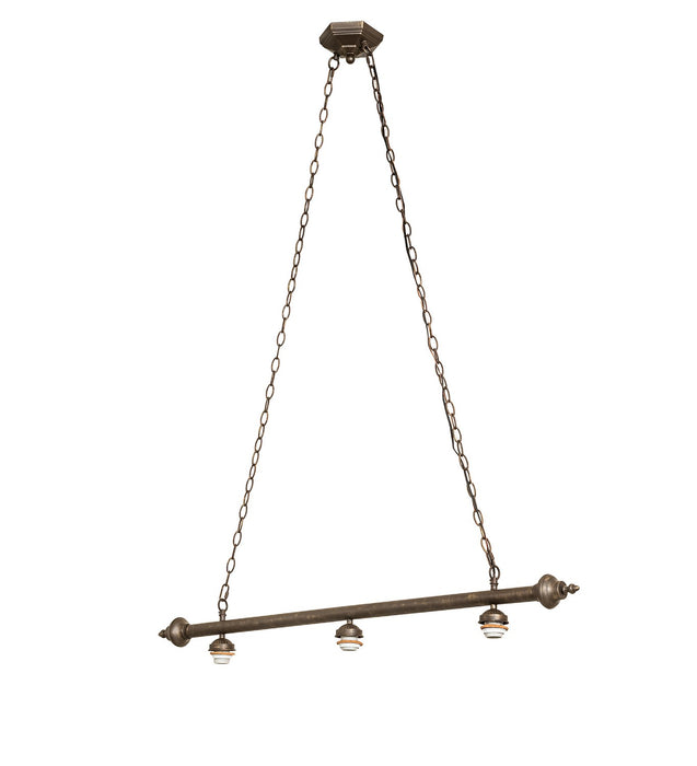 Meyda Tiffany - 270444 - Three Light Island Pendant Hardware - Antique Brass - Antique Brass